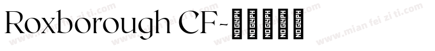 Roxborough CF字体转换